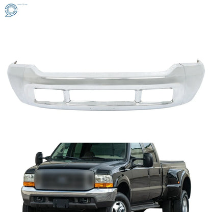 Steel Split Front Bumper Covers for Ford F-250 F-350 Super Duty (1999–2004) Chrome