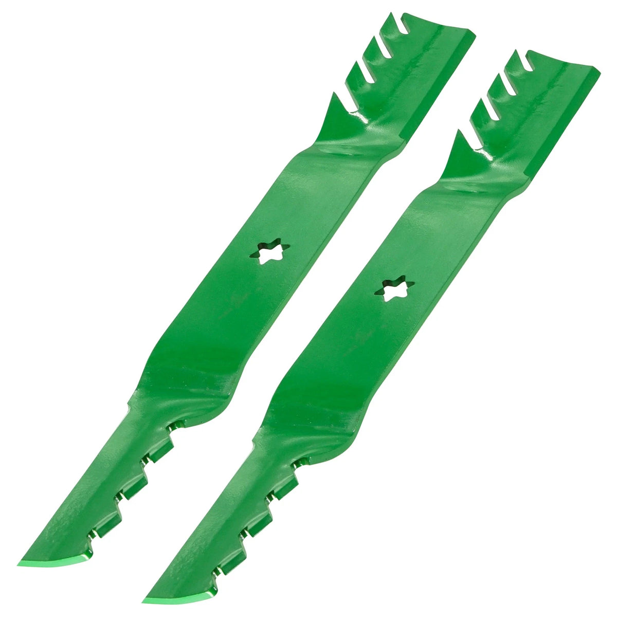 Set of 2 Toothed Mulching Blades for MTD LT165 LT175 LT1650 LT542G LT542H LT942H (MB2942 - MD)