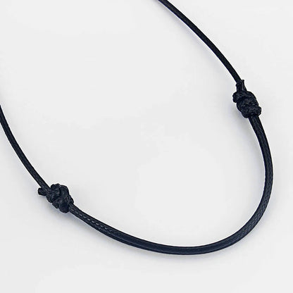 30PCS Handmade Black Korea Waxed Cord Necklace 16-32 Inch Adjustable