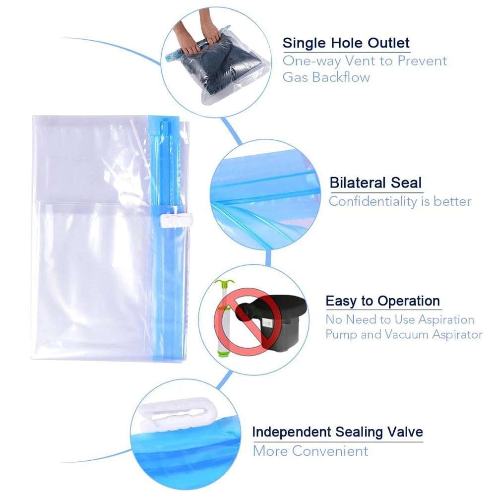 12-Pack Compression Bags for Travel Essentials
