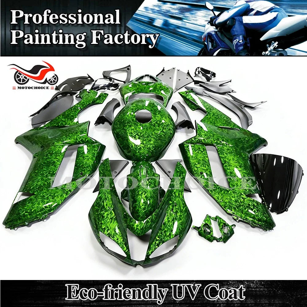 Forged Carbon Fiber ABS Fairing Kit + Tank for Kawasaki Ninja ZX6R (2007–2008)