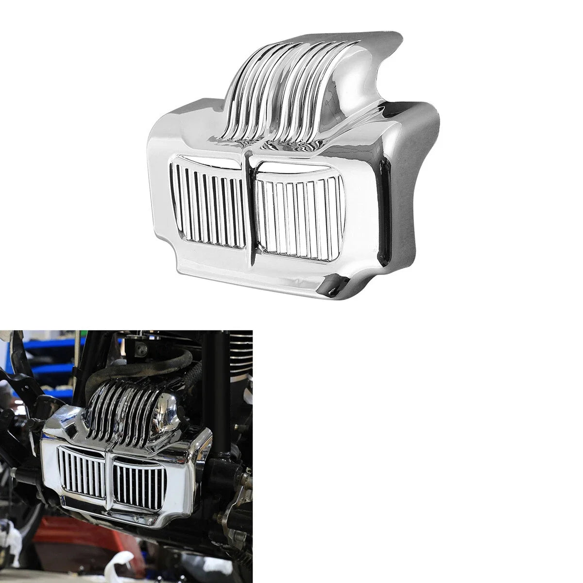 Chrome Oil Cooler Cover for Harley Touring Models (2011–2016)