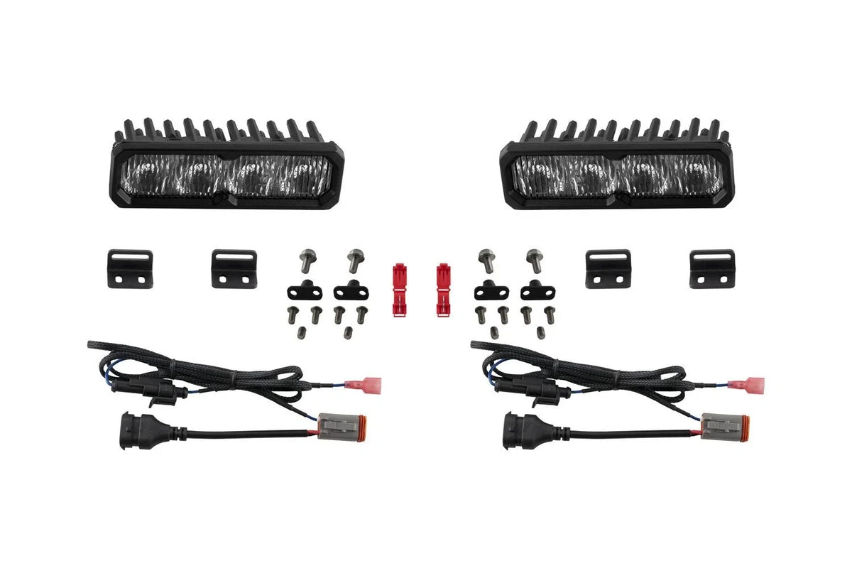 LED Fog Light Kit for Diode Dynamics SS6 White Sport for 2022-2026 Toyota Sequoia