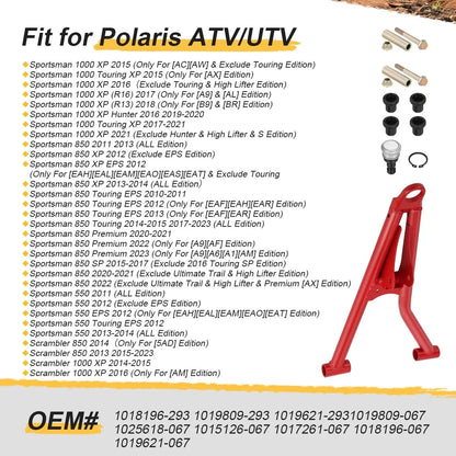 Front Right Upper A-Arm Kit for Polaris Scrambler 850, Sportsman 550, 850, 1000 XP (2014–2023)
