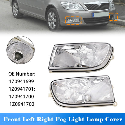 Front Fog Light Lamp Cover for Skoda Octavia II (2004–2008) 1Z0941699 1Z0941701 1Z0941702