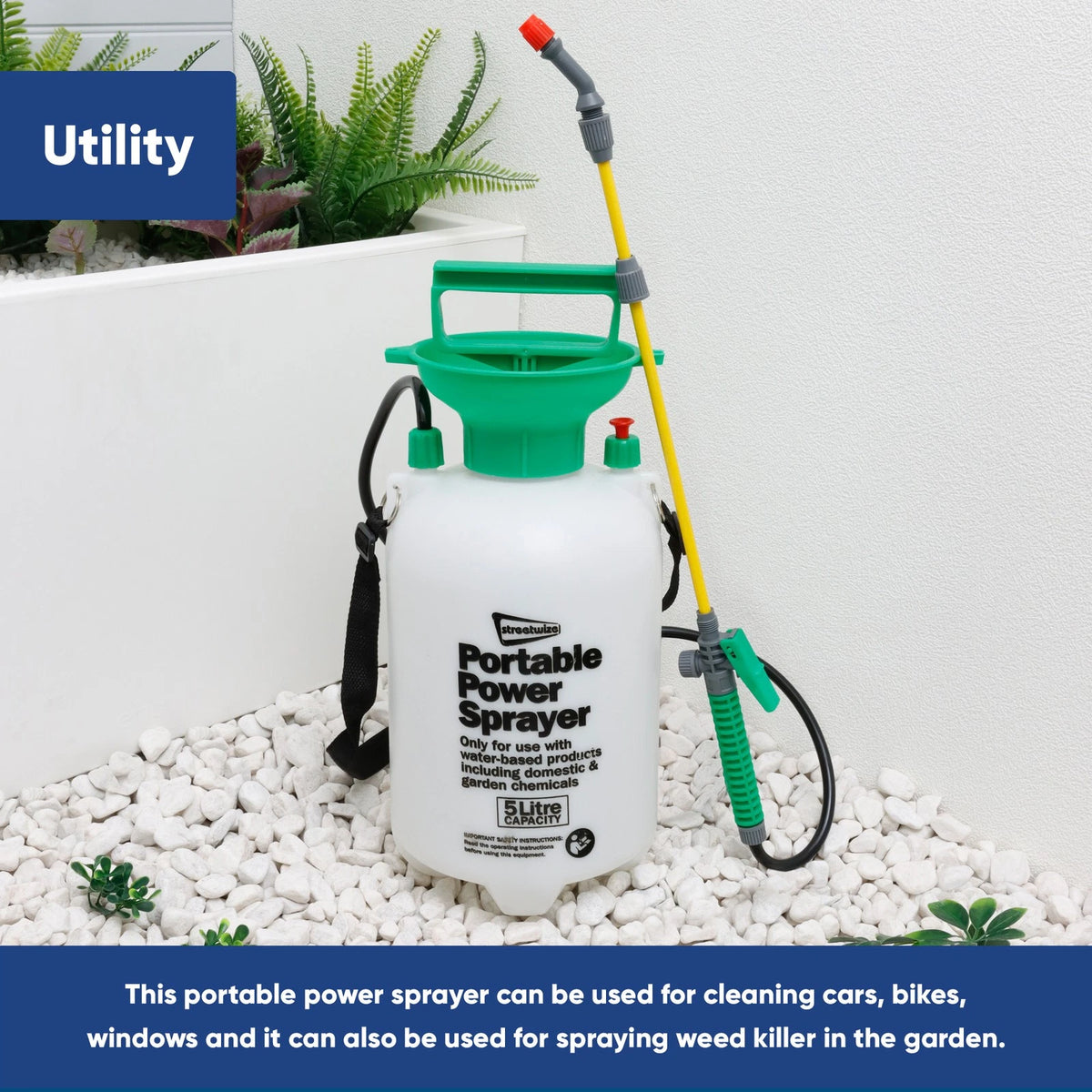 5L Portable Pressure Washer Power Pump for Car Garden (SWPW3)