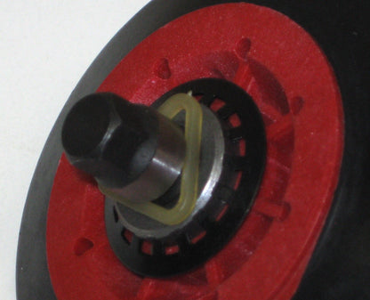 Pack of 4 Dryer Drum Roller Wheel and Shaft for LG