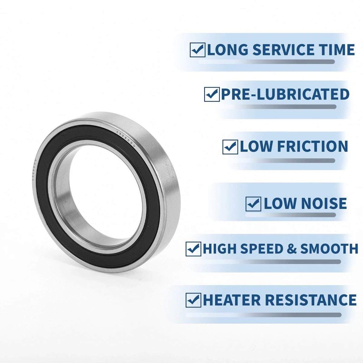 6908DDU Deep Groove Ball Bearing for Scooter Skateboard Wheel (40x62x12mm)
