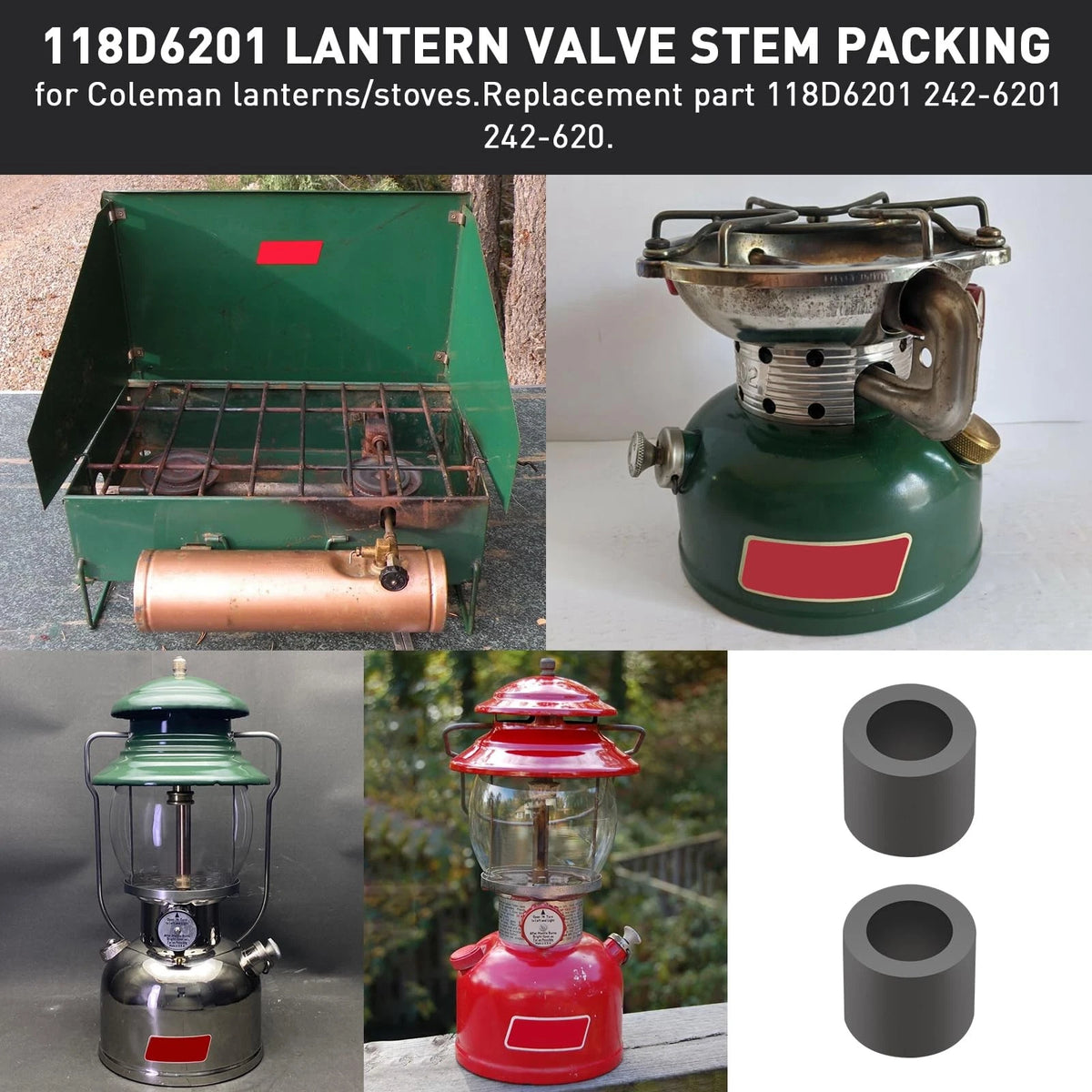 2X Lantern Valve Stem Packing for Coleman Lantern/Stove 200A 228