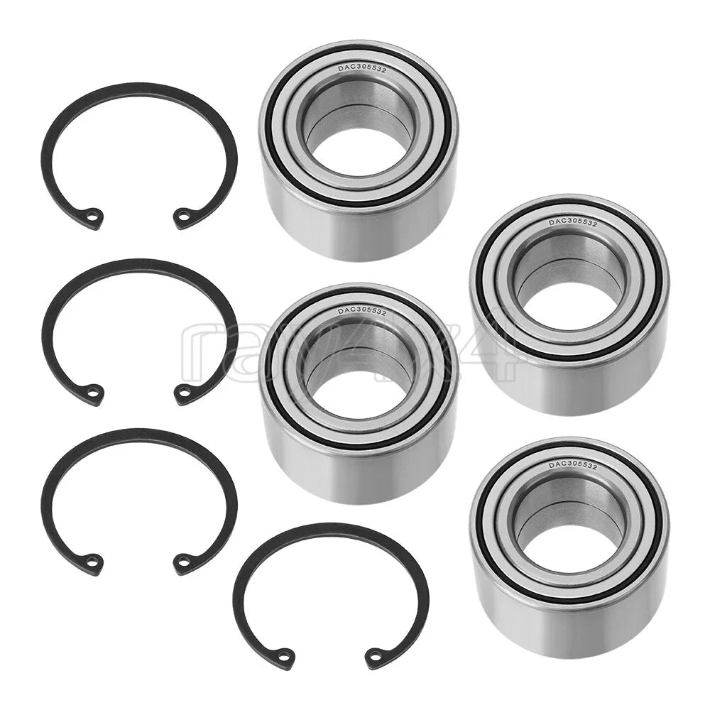 Front & Rear Wheel Bearings Kit for Yamaha Grizzly 550 660 700, Kodiak 450 700