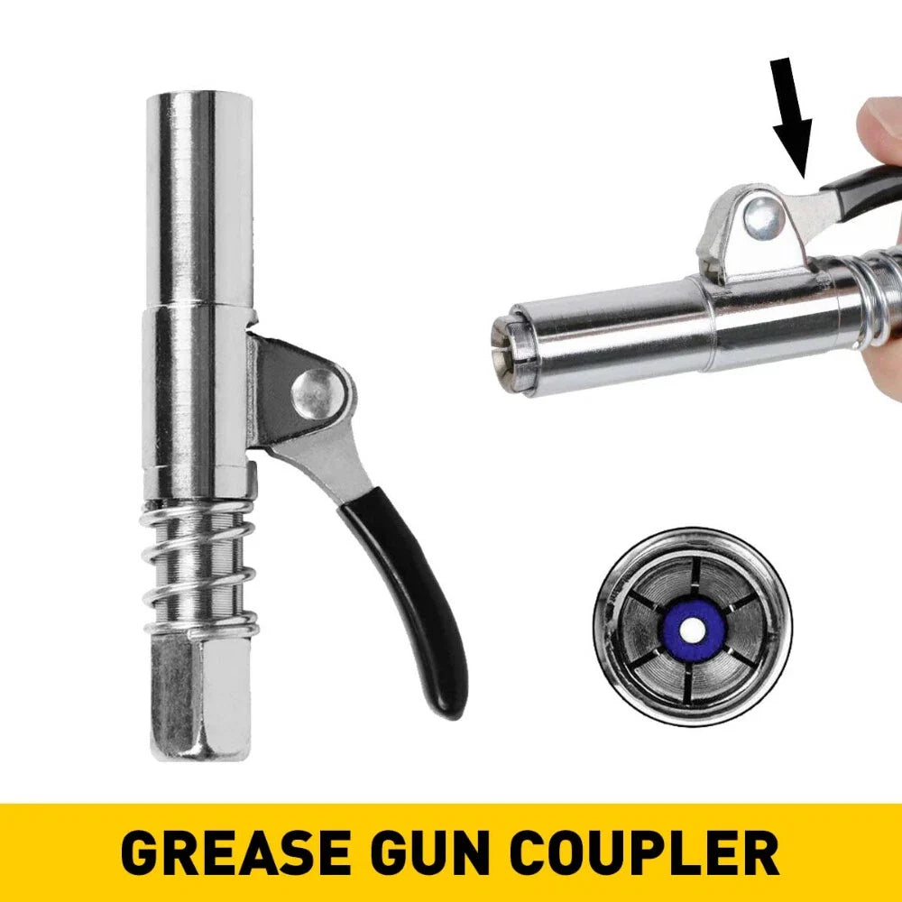 Grease Gun Coupler for Zerk Fittings 1/8" NPT (No Leak)
