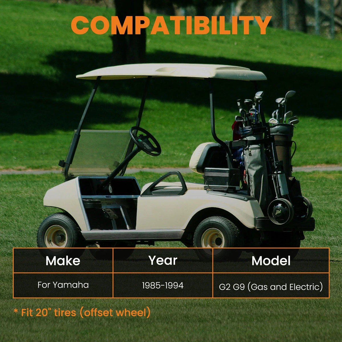 4" Lift Kit for Yamaha Golf Cart G2 G9 (1985–1994)