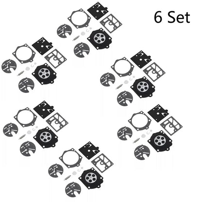 Set of 6 Carburetor Diaphragm Kit for Husqvarna 44 140S 240S 444 (Walbro K10-HDC)