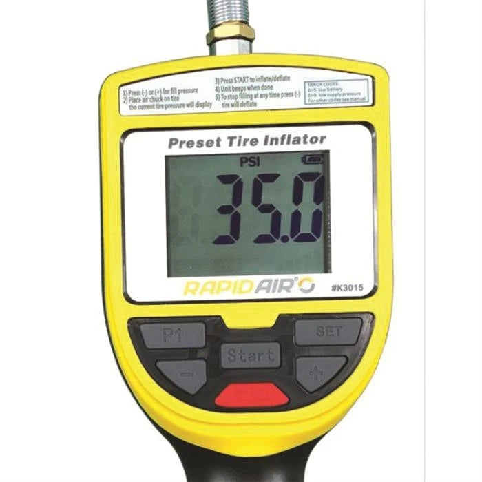 RapidAir K3015 Automatic Tire Inflator Gauge with Shutoff
