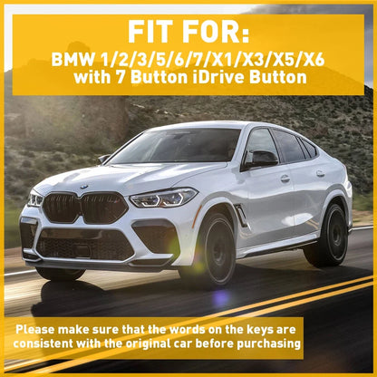 Chrome iDrive Multi Button Media Trim for BMW 1 3 4 5 6 X1 X3 X5 X6 (2010–2023)