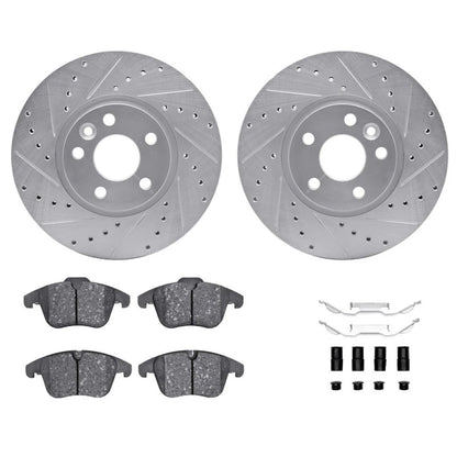 Rotor Set for Volvo V70 (2008–2010) ALX-PAU-DF-7512-27059-CLA2, Drilled & Slotted