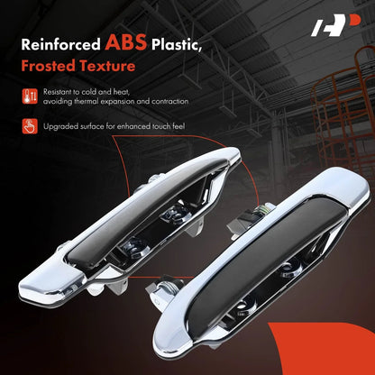 2X Rear Exterior Door Handle for Ford Crown Victoria Mercury Marauder (1992–2011)