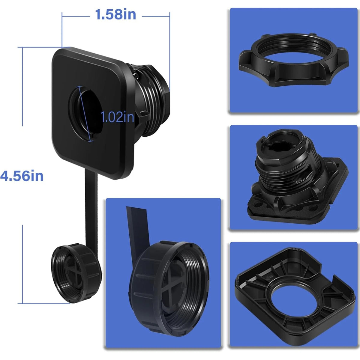 Garmin LiveScope Bulkhead Connector Kit for LVS34 / XR LVS62