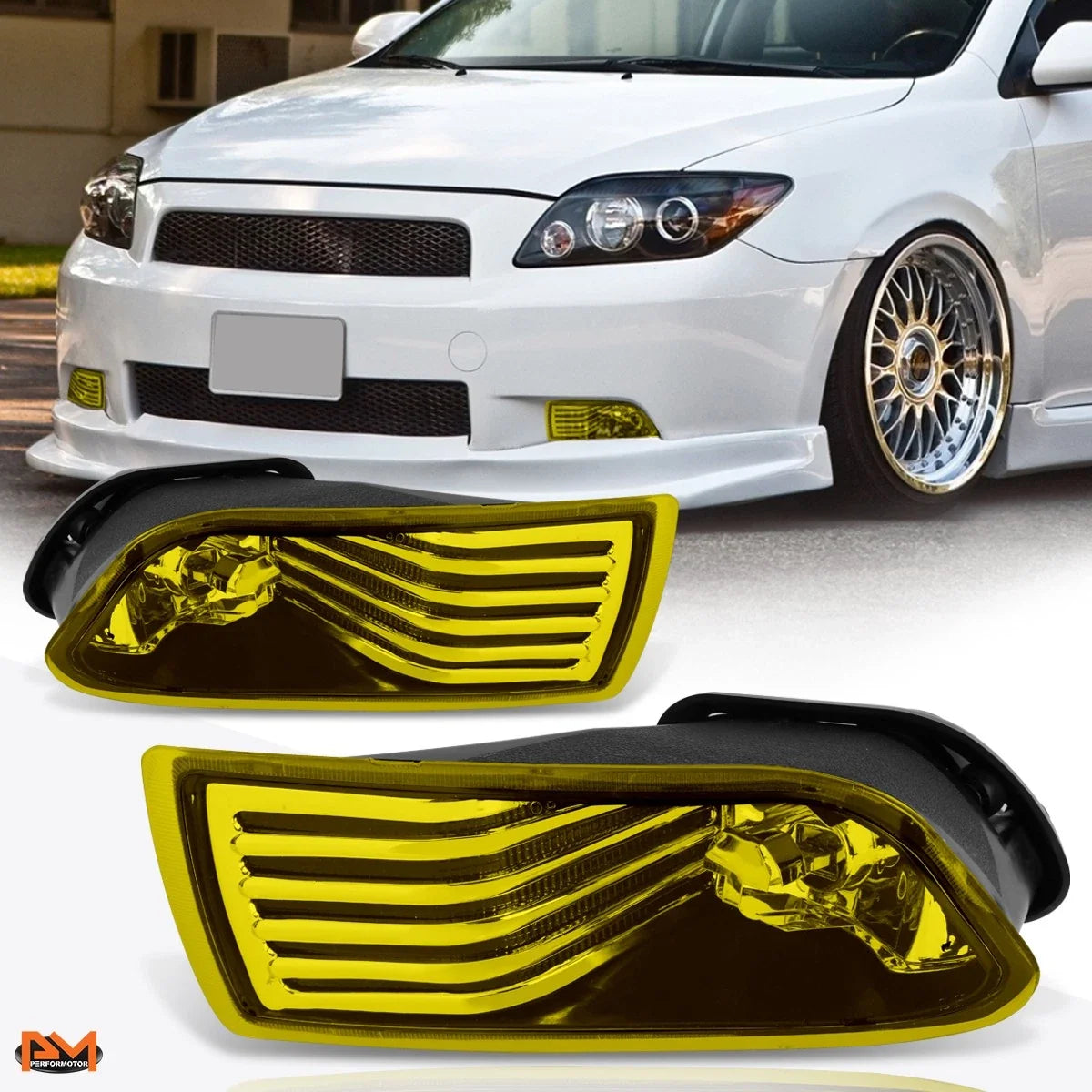 Set of 2 Amber Lens Front Bumper Fog Lights for Scion TC (2005–2010)