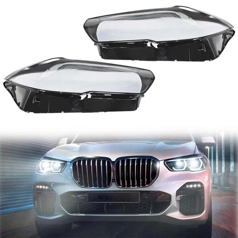 2X Headlight Lens Cover for BMW X5 X6 G05 G06 (2019–2022) Left & Right