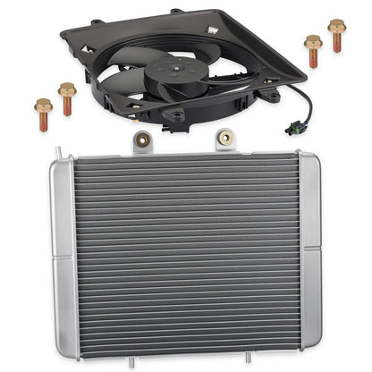 Aluminum Radiator & Cooling Fan for Polaris Sportsman 700 (2002–2006)