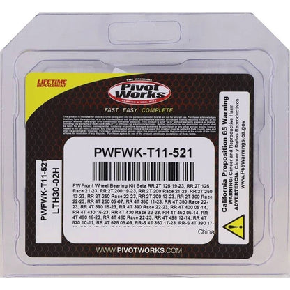 Front Wheel Bearing Kit for Beta RR 2T 125 (2019–2023) PWFWK-T11-521
