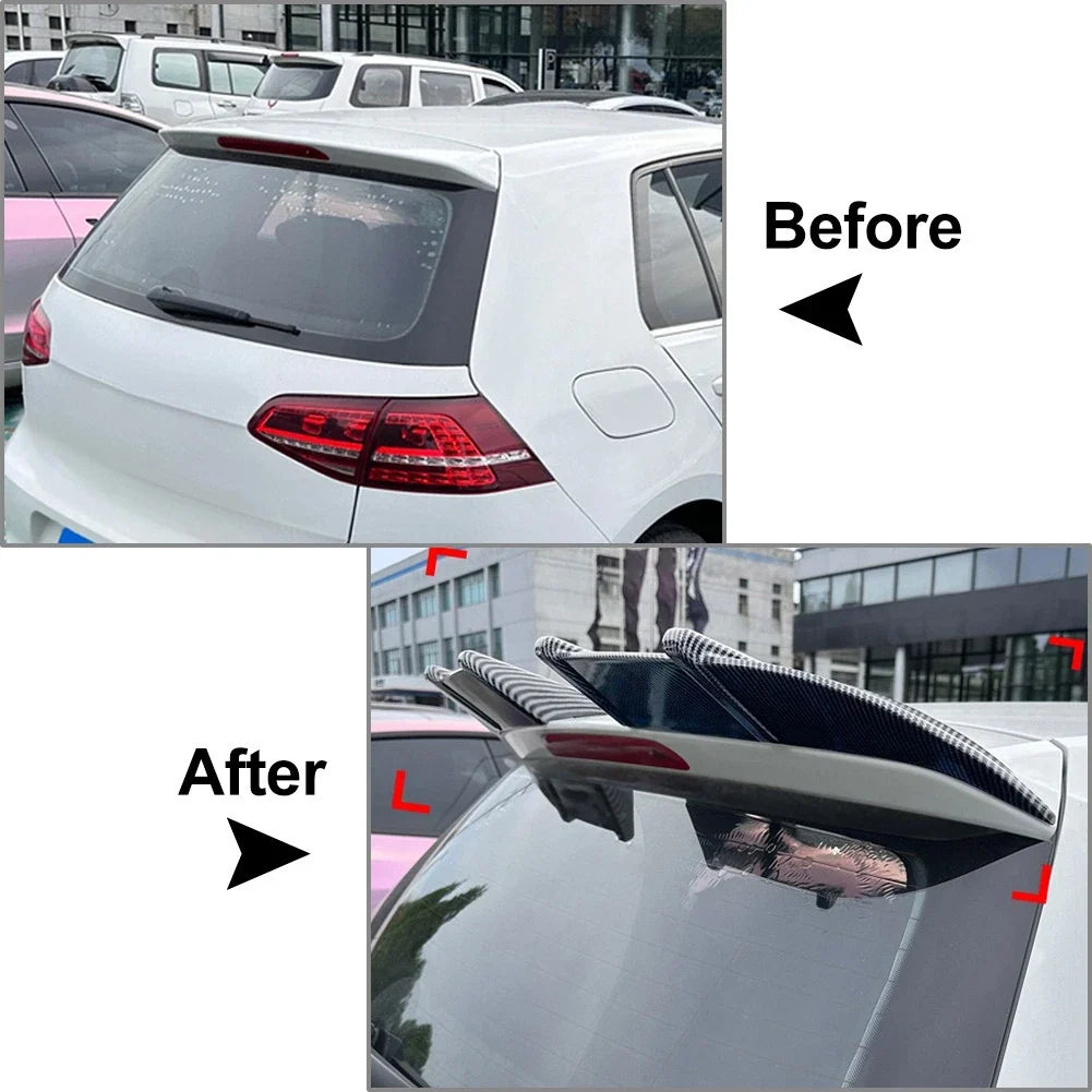 Glossy Black Rear Roof Spoiler Wing Lip for VW Golf MK7 MK7.5 (2013–2019)