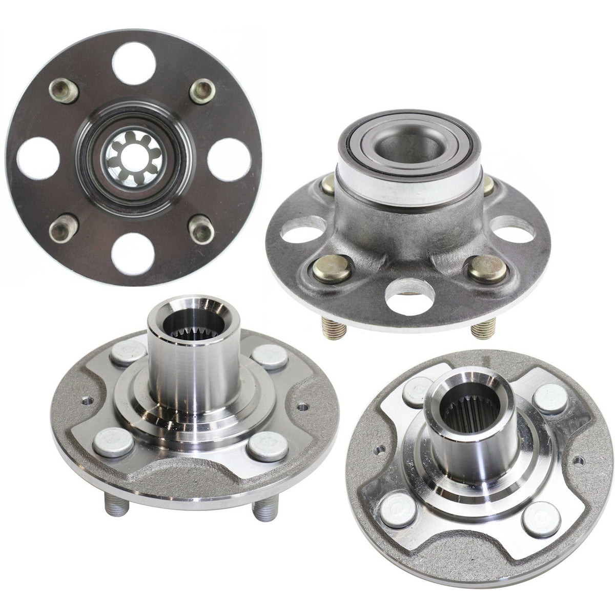 Wheel Hubs for Honda Civic (2001–2005) Front & Rear 4 Lug with Bearing