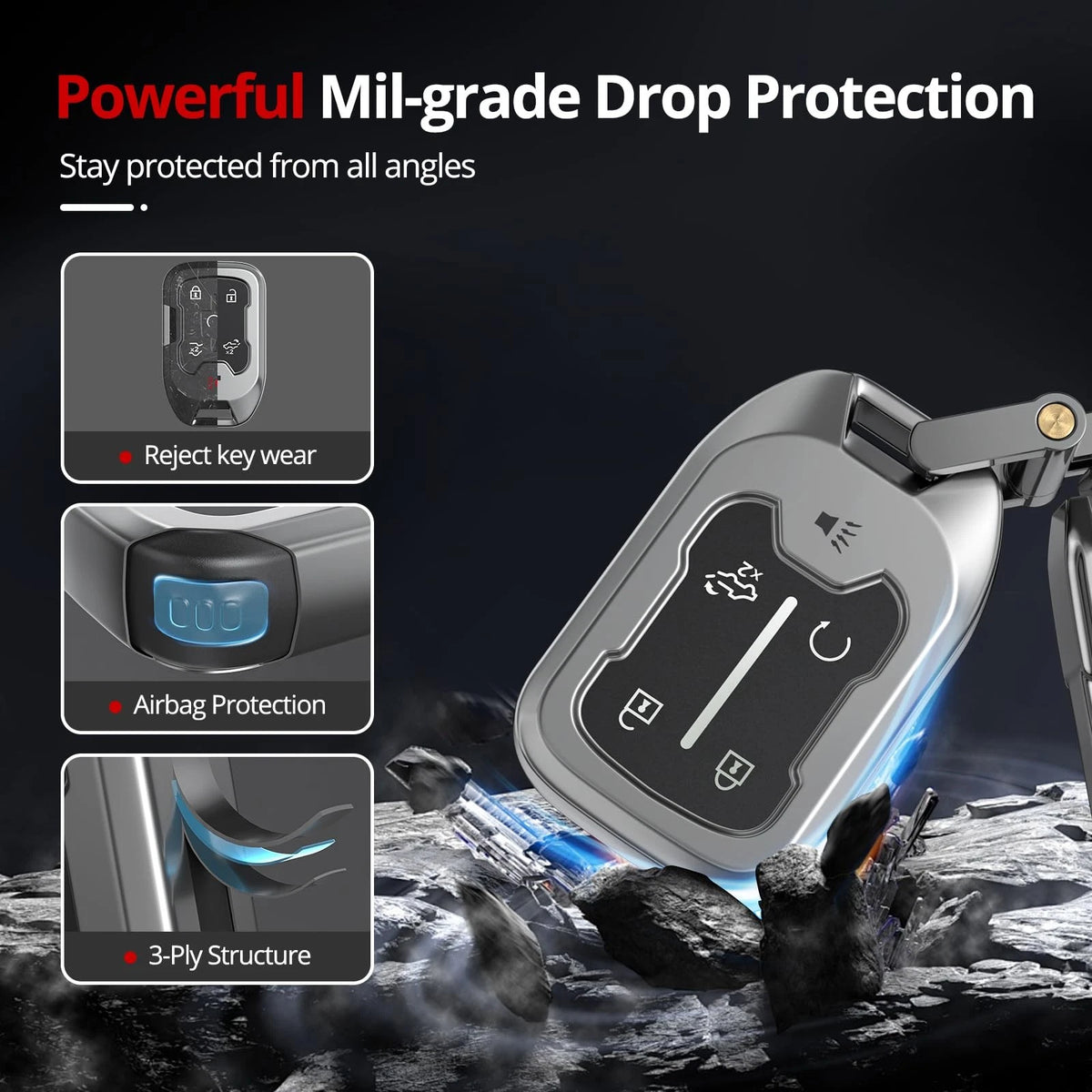 Key Fob Cover for Chevy GMC Models (2019–2023)