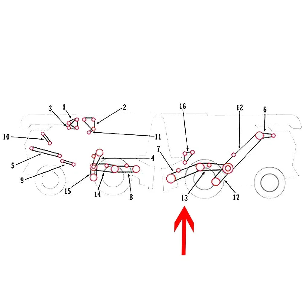 LH Pivot Belt for MH2 MH3 (Fits 71164177, 71164177-A, 71164177V, COB40-0262)