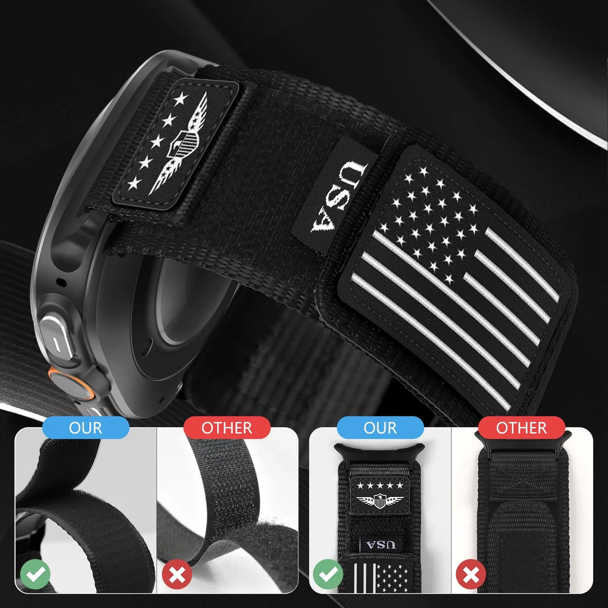 Rugged Nylon Bands for Galaxy Watch Ultra 47mm (2024–2026)