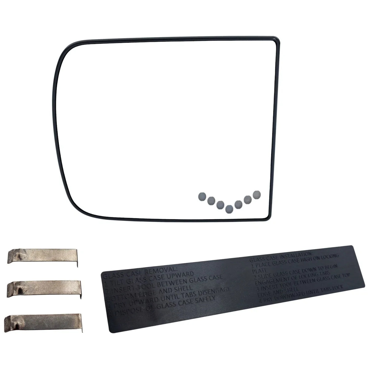 Driver Left Side Upper Heated Mirror Glass for Chevy Hand