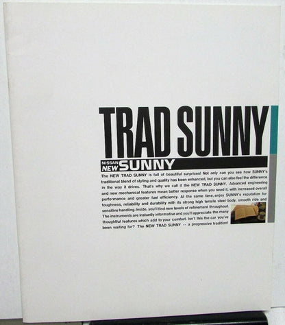 Large Sales Brochure for Nissan Sunny (1998)