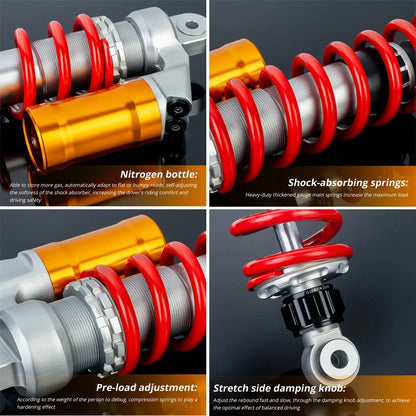Adjustable Shock Absorbers for Suzuki Z400 QuadSport LTZ400 (2003–2008)