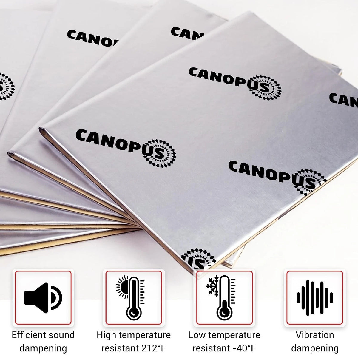 10 sqft Butyl Sound Deadener Mat for Car Soundproofing