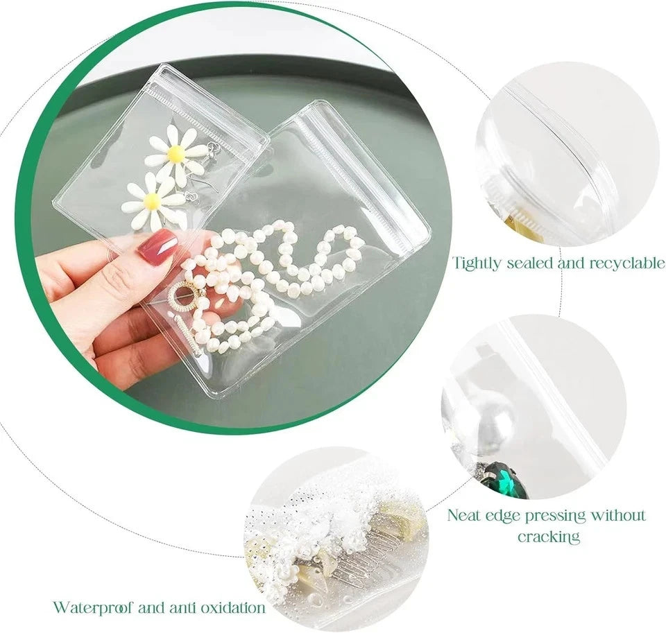 240 PCS Anti Tarnish Strips for Jewelry Protection with Organizer Bag