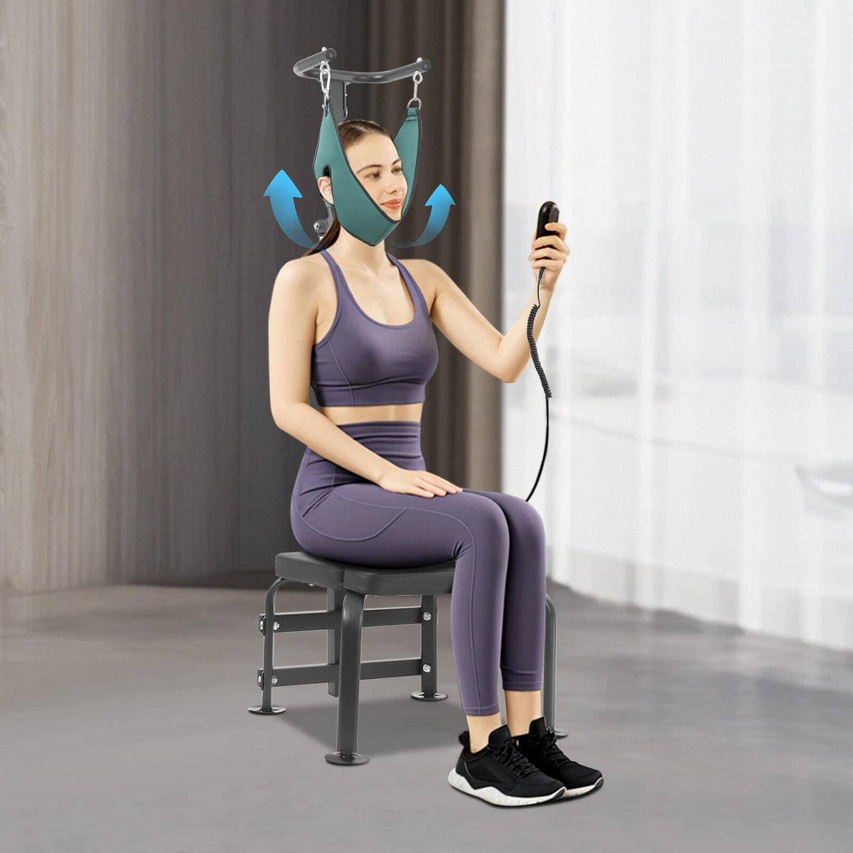 Cervical Traction Device for Neck Stretching Training