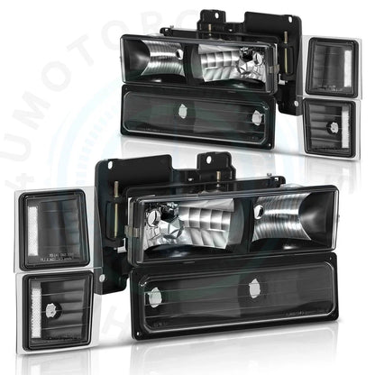 Headlight Assembly Set for Chevy Silverado (1994–1998)