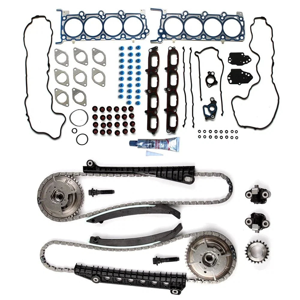 Timing Chain Kit Cam Phaser Head Gasket Set for Ford F-150 (2006)