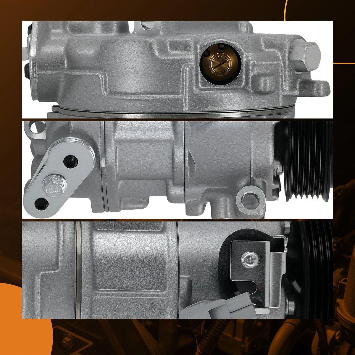 Air Conditioning Compressor w/Clutch for Ram ProMaster (2014–2022) 198396