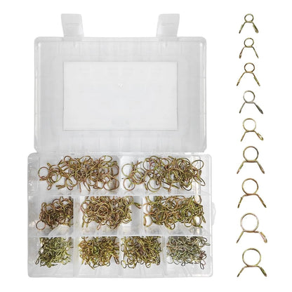 310PCS Spring Hose Clamps for Automotive Applications (5-13mm)