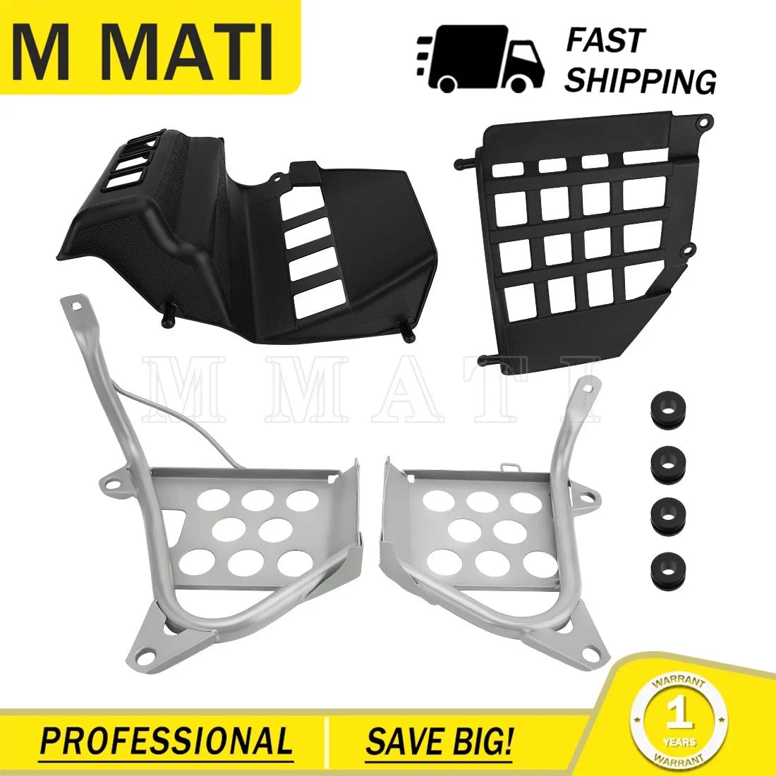 Heel Guards Footrest Set for Yamaha Banshee YFZ350 (1990–2006)