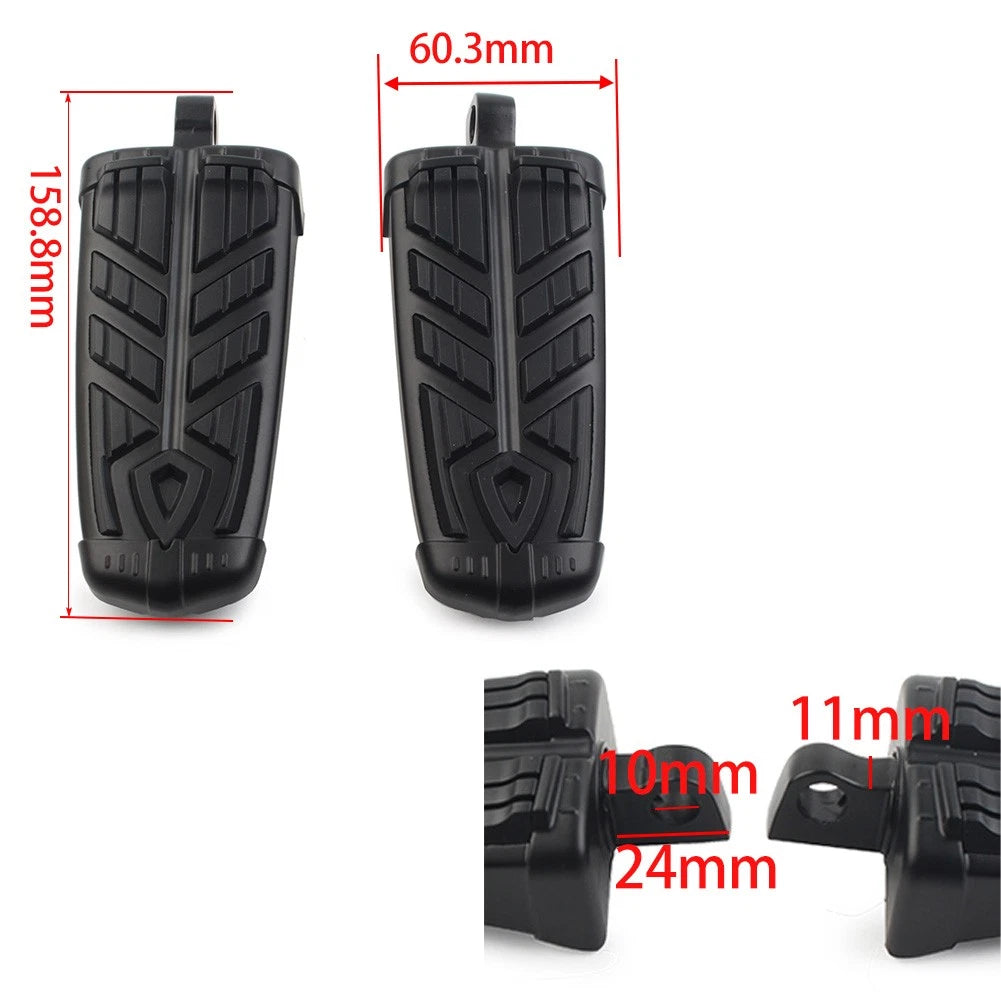 Chrome Foot Pegs for Harley Davidson (10mm)