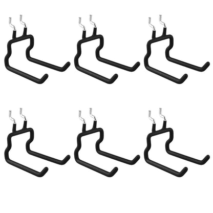 6 Pack Pegboard Hooks for Tool Storage (Universal Fit)