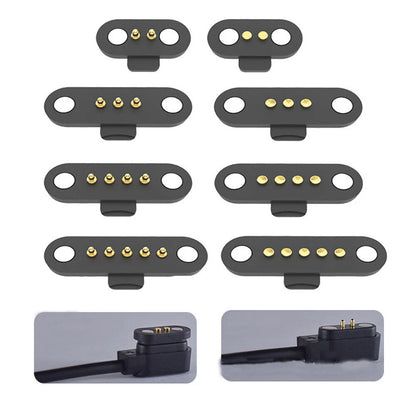 2 Pair Magnetic Pogo Pin Connector 2/3/4Pin Male Female Spring-Loaded