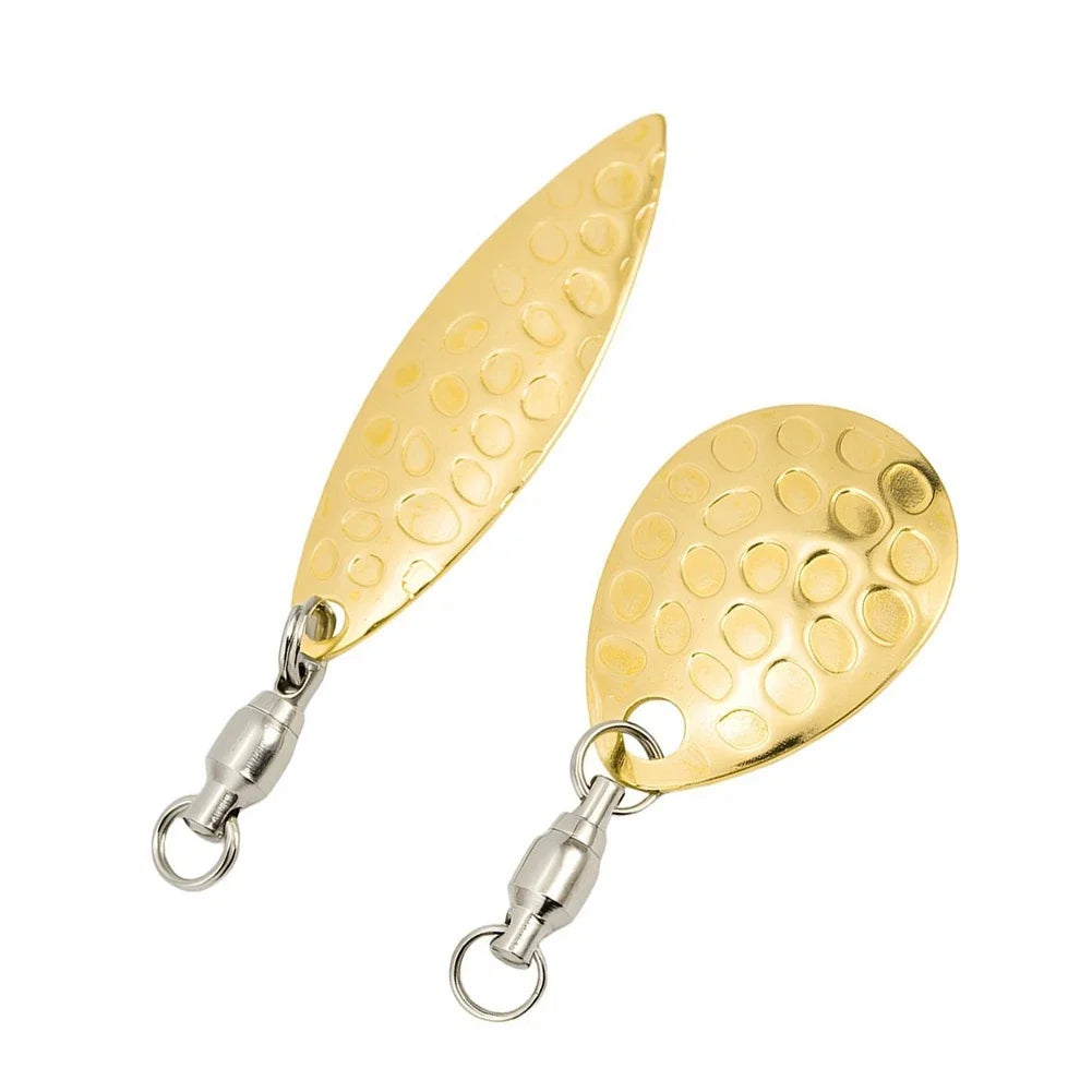 48pcs Metal Spinner Lure Bait Set (0.8x2.5cm, 1x3.2cm, 1.4x1.8cm)