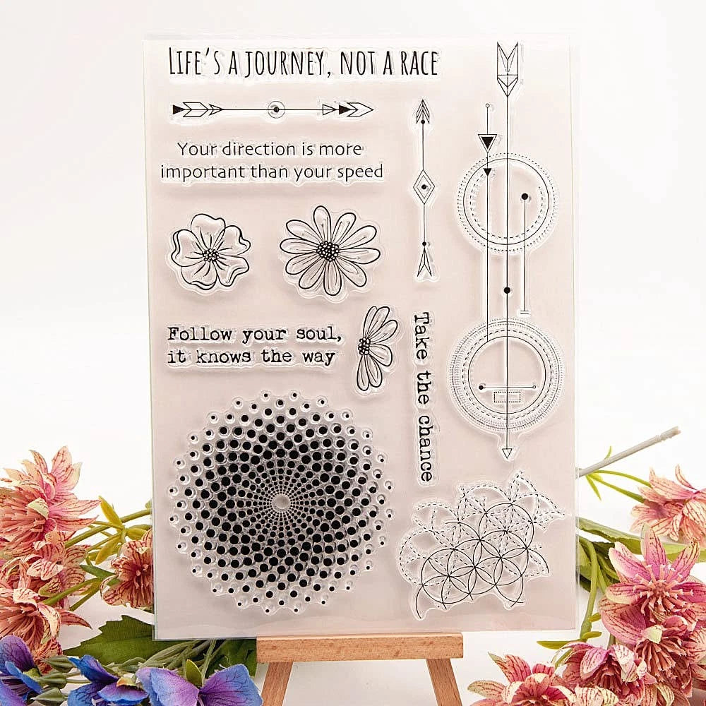 Clear Stamps for Floral Greeting Cards (No Part Numbers)