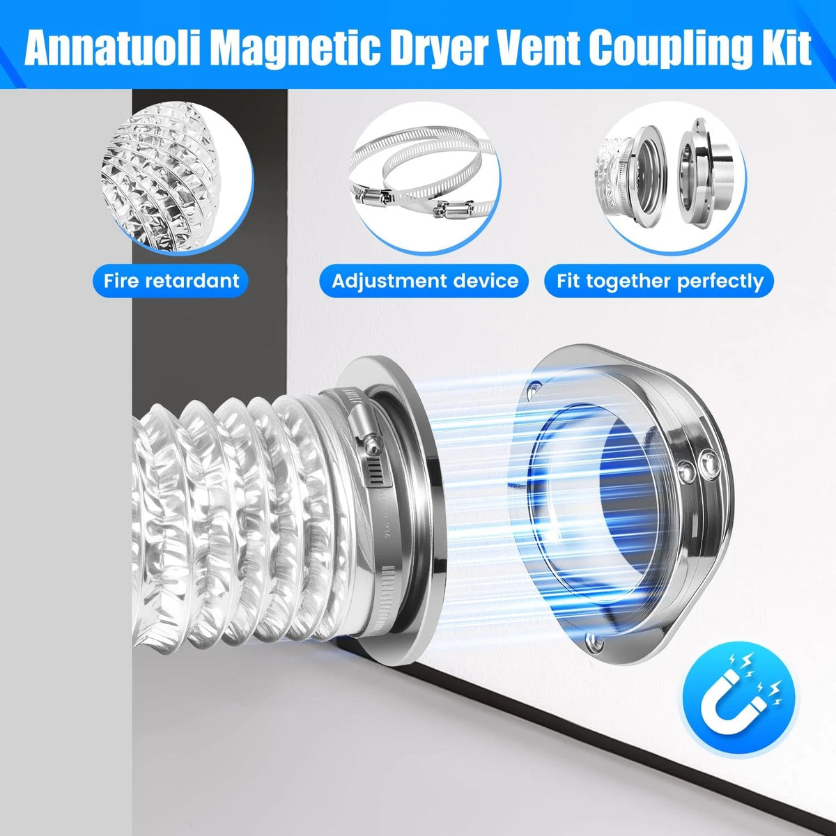 Magnetic Dryer Vent Kit for Annatuoli (DV180)