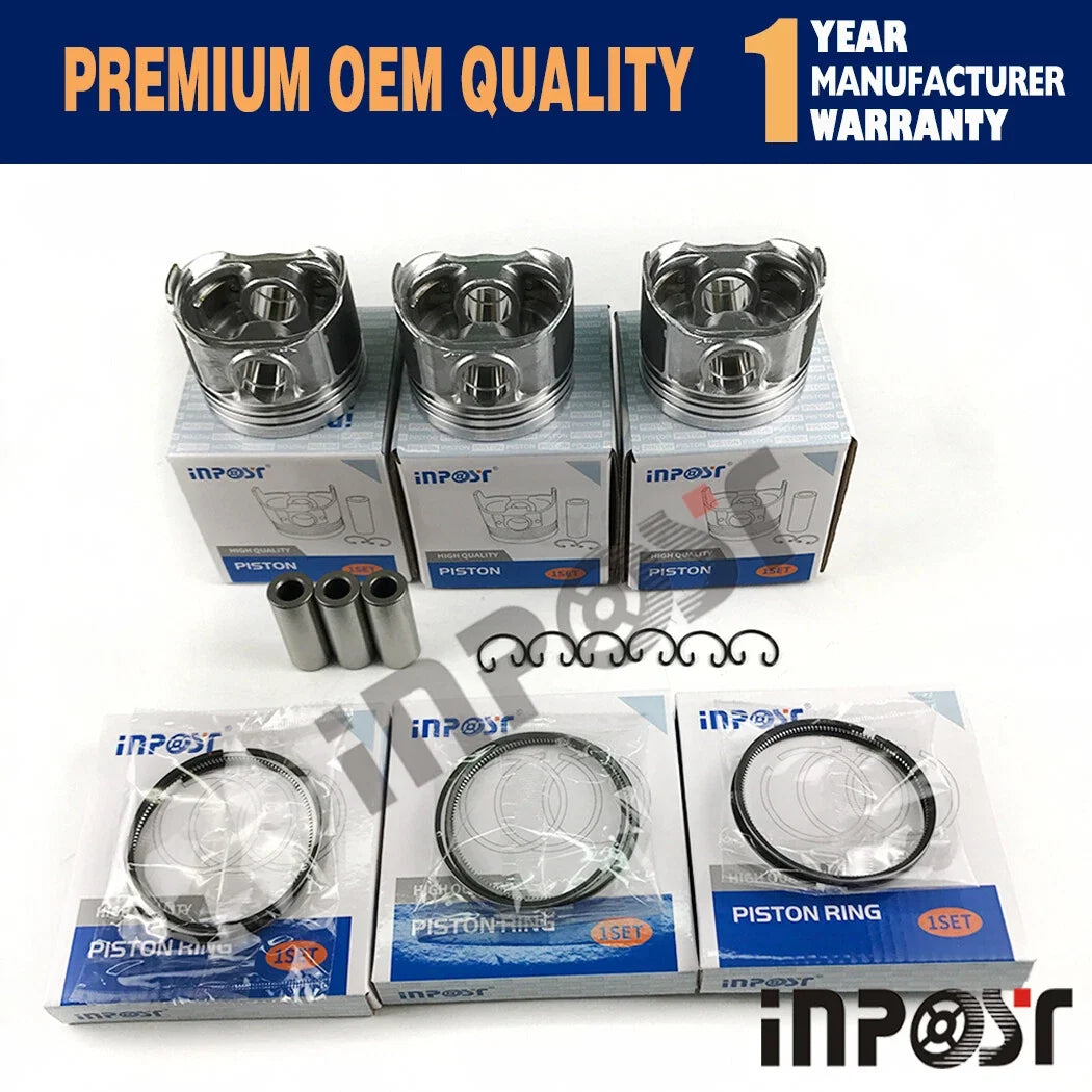 Overhaul Rebuild Kit for Kubota D1703 D1703E L3300DT L3410DT L3300F (–)