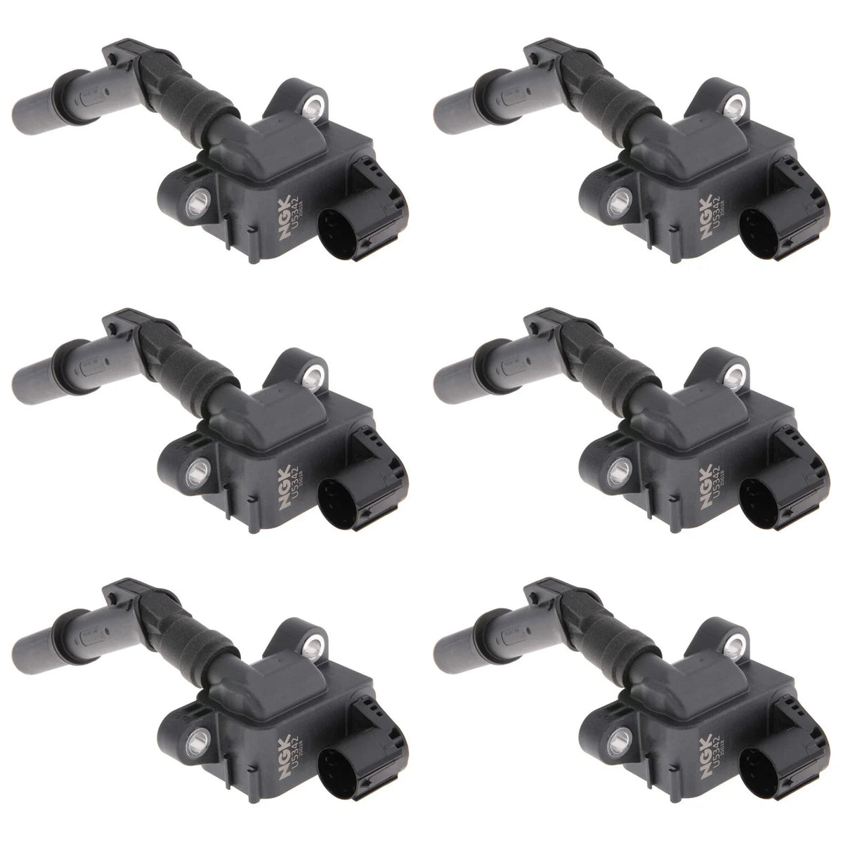 Set of 6 NGK Coil on Plug Ignition Coils for W212 E300 E350 E400 X166 G450